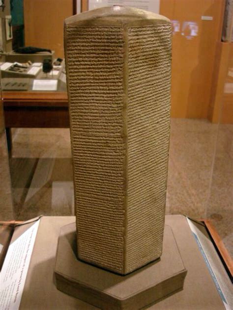 Sennacherib Prism Recording The First Eight Campaigns Of King