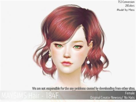 Hair 184f Newsea At May Sims Sims 4 Updates