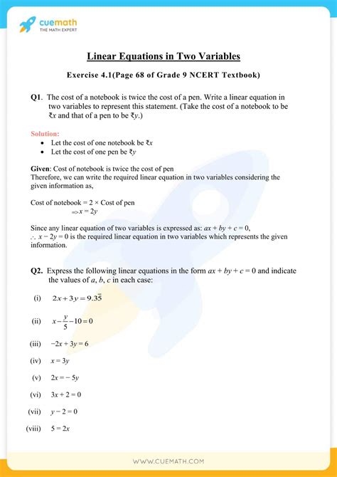 Ncert Solutions Class Maths Chapter Exercise Linear Equations Hot Sex Picture