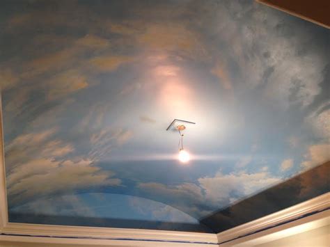 How To Paint Clouds On Ceiling Mural Joe Shelly Lighting