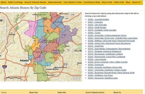 Zip Code Map Search For Atlanta Mls