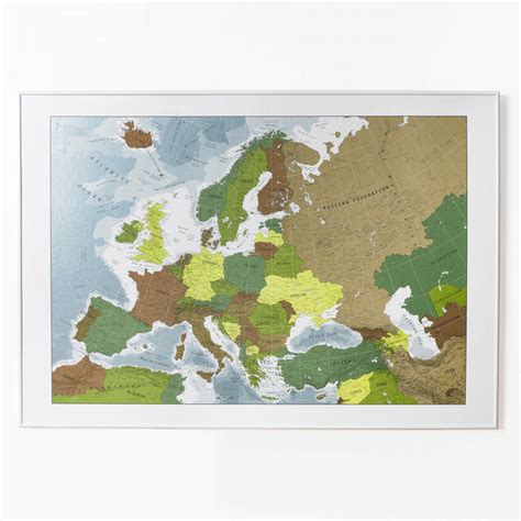 Europe Wall Map The Future Mapping Company