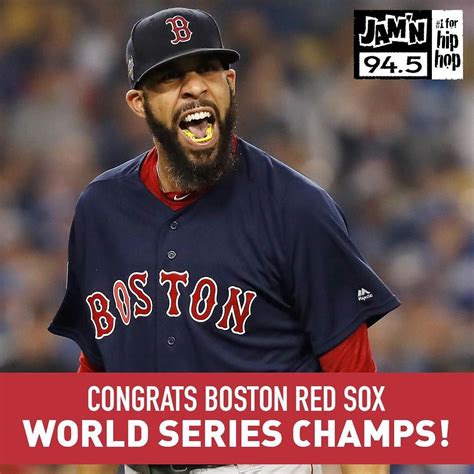 Jamn 945 On Instagram The Redsox Are Worldseries Champions