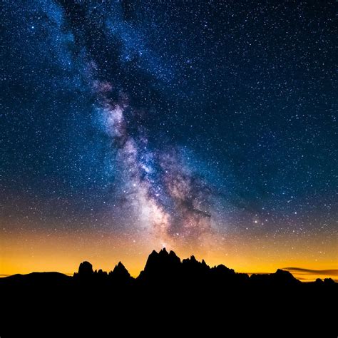 Milky Way Above Dolomite Alps Wall Art Photography