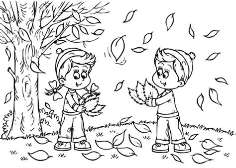 Seasons Coloring Page