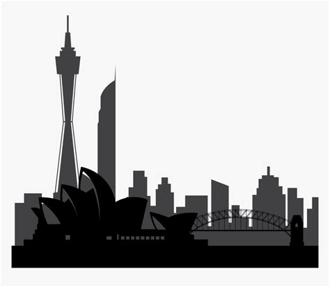 Sydney Australia Silhouette Png Transparent Png Kindpng