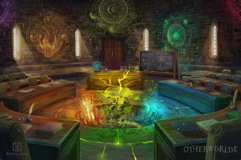Elementalism Classroom By Malthuswolf On Deviantart Fantasy Rooms