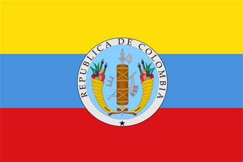 Nuestro pabellón nacional, símbolo de las libertades públicas, de la américa redimida, debe tener tres franjas de distintos colores. Émesis cerebral: Los colores de la Gran Colombia