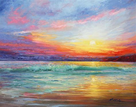 Smile Of The Sunrise By Marie Green Sunrise Painting Sunrise Art