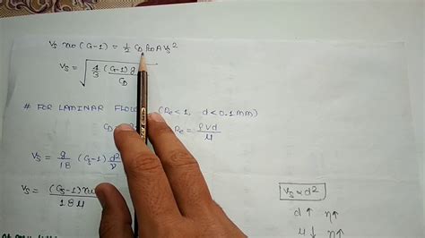 How to calculate terminal velocity. Settling velocity derivation (Environmental engineering ...