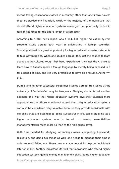 ﻿importance Of Tertiary Education 1533 Words Nerdyseal