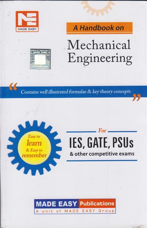 Ies Gate Psus A Handbook On Mechanical Engineering Buy Ies Gate