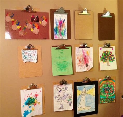 Hang Multiple Clipboards On The Wall So You Can Display And Refresh