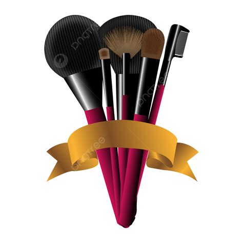 Makeup Brushes Set On Transparent Background Makeup Kit Makeup Tools