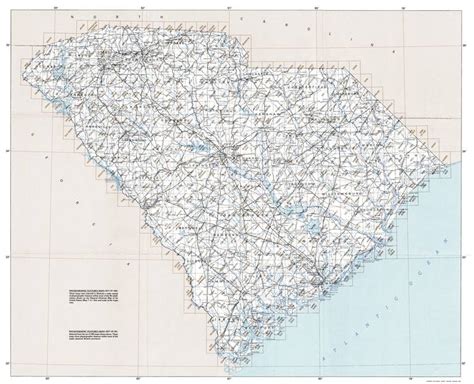 South Carolina Topographic Index Maps Sc State Usgs Topo Quads 24k