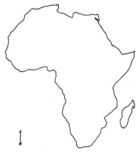 Blank Map Of Africa Printable Printable World Holiday