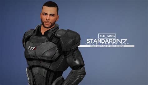 Mass Effect Armor N7 Standard Male By Xldsims At Simsworkshop Sims 4