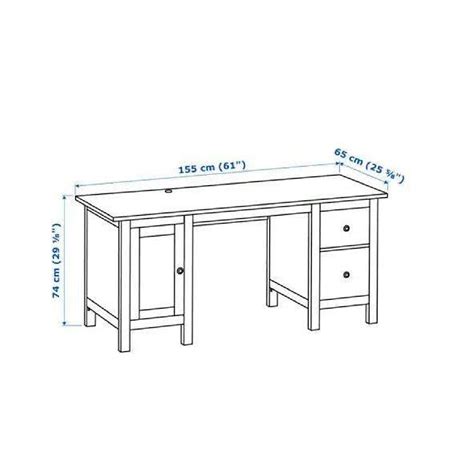 Ikea Hemnes Desk In White Stain Aptdeco