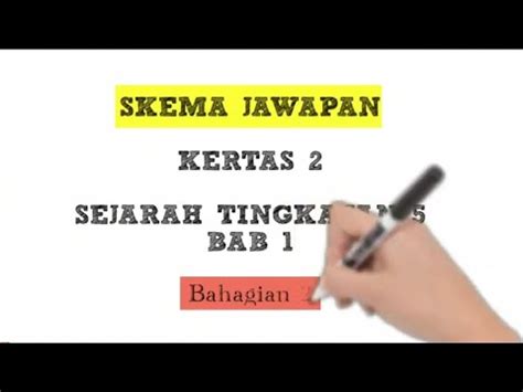 Ada tak contah soalan kertas 3 sejarah bab 5 tingkatan 5 tengtang pekatan murni.urgent. Jawapan Sejarah Tingkatan 5 Bab 1 - Perokok p