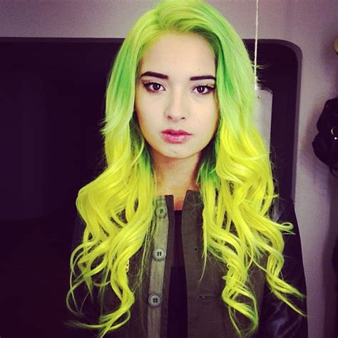 Lime Green Ombre Hair Listing