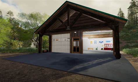 Fs19 Emr Ranch House And Garage V1000 Fs 19 Objects Mod Download