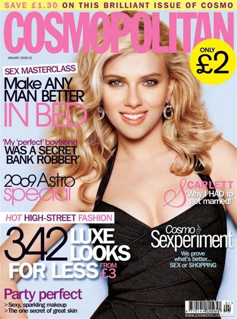 Cover Of Cosmopolitan Uk With Scarlett Johansson January