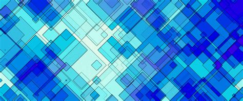 Abstract Blue Squares 3440x1440 Widescreenwallpaper