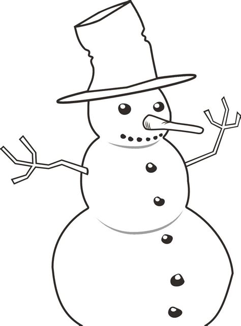 Schneemann vorlage zum basteln und ausmalen wenn sie einen schneemann basteln wollen, sind sie hier genau richtig. Ausmalbilder Schneemann Winter e1541902193166 #snowman # ...