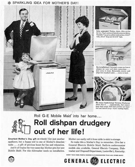 Retro Mother S Day Ad Ge Mobile Maid Dishwasher