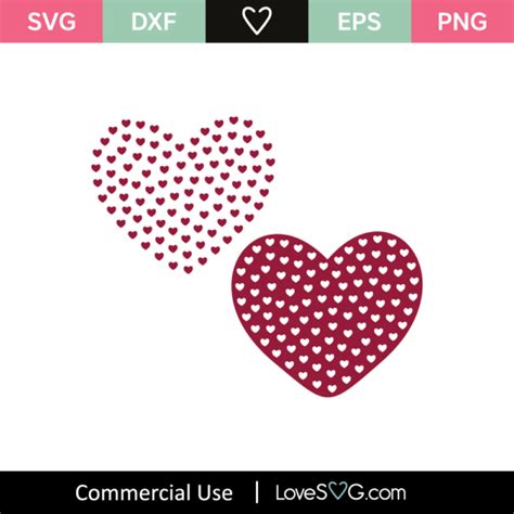 Hearts Svg Cut File