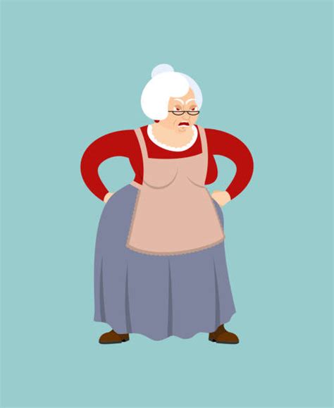 Angry Grandma Illustrations Royalty Free Vector Graphics And Clip Art
