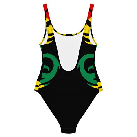 jamaica rasta colors one piece swimsuit etsy