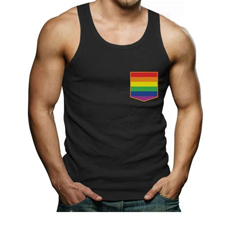 tstars tstars men s lgbt clothing lgbt rainbow flag pocket print gay lesbian rights support
