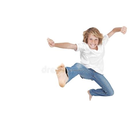 Hyperactive Child Jumping Hyperactive Happy Child Kid Jumping