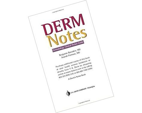 Derm Notes Dermatology Clinical Pocket Guide Daviss Etsy