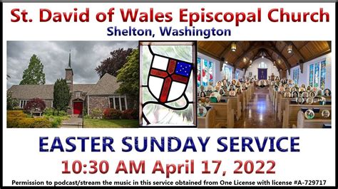 St David Episcopal Church Easter Service April 17 2022 Youtube