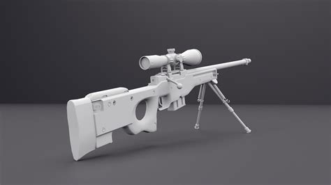 Awm Sniper Rifle 3d Model On Behance