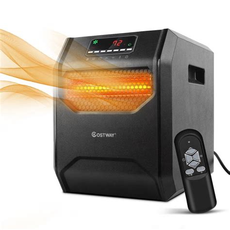 The lightweight of the heater allows for easy portability so that users can place it in their bedroom, bathroom, living room, or guest room. Costway Portable Electric Space Heater 1500W 12H Timer LED ...