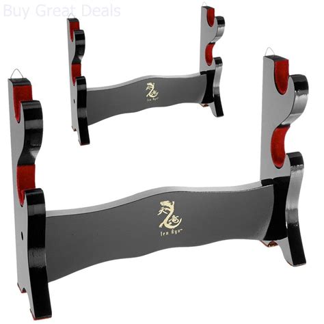 Does not bound to the surface of. Sword Wall Mount Two-Tier Decorative Display Hanger Stand Katana Samurai | eBay