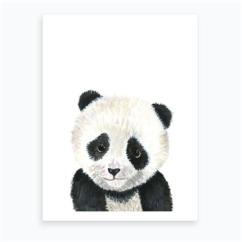 Baby Panda Art Print By Mercedes Lopez Charro Fy