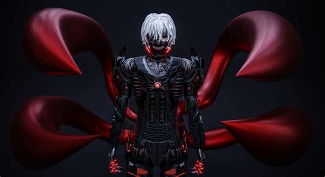 Artstation Kaneki Exoskeleton