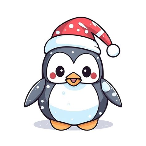 Cute Doodle Penguin For Merry Christmas Illustration Set Christmas