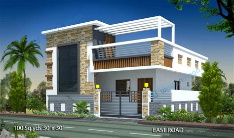 30×40 east face modern house plan. 20 30 House Plan 3d East Facing