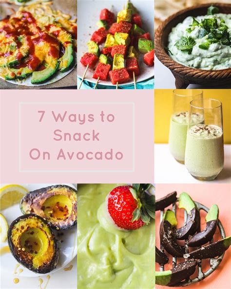 7 Ways To Turn An Avocado Into A Snack Healthy Afternoon Snacks