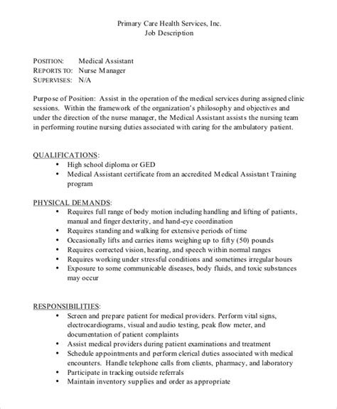 What is a medical assisting certificate? FREE 7+ Sample Medical Assistant Job Dutie Templates in MS ...