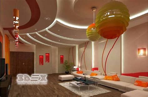 Promo art for xds 2018. POP design for false ceiling for living room hall POP roof ...