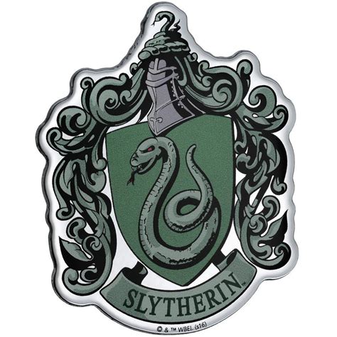 Free Shipping Harry Potter Slytherin Crest Premium Chrome Logo