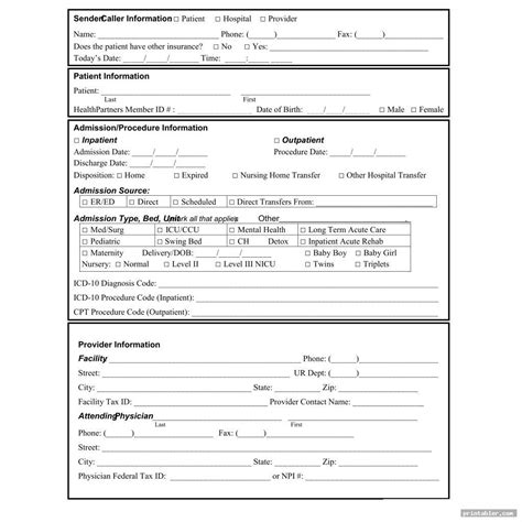 Free Printable Hospital Discharge Papers