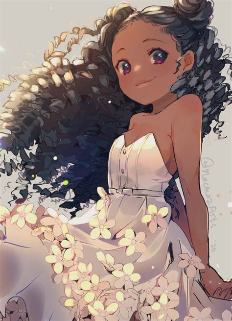Nachoz 🌸 On Twitter Black Anime Characters Anime Art Girl Black