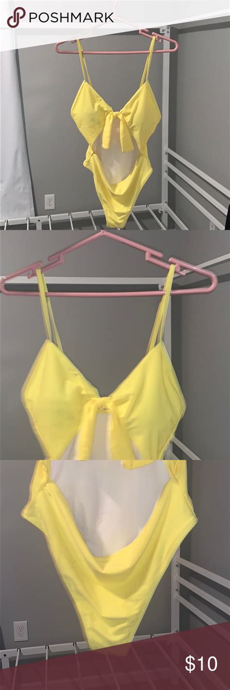 Yellow Bathing Suit Like New Only Worn Once Size Medium